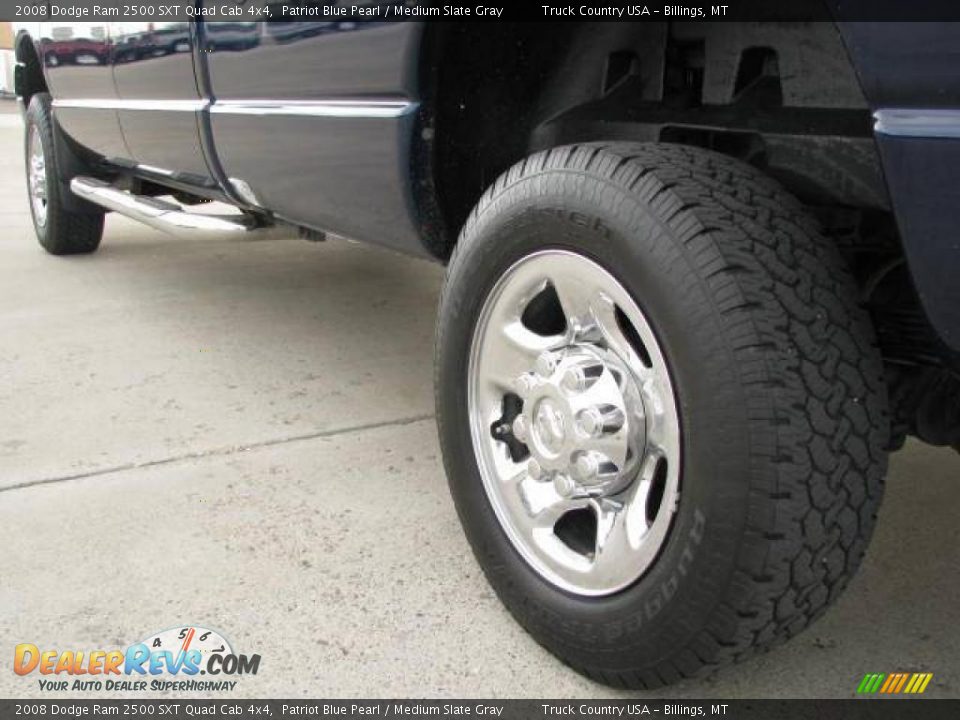 2008 Dodge Ram 2500 SXT Quad Cab 4x4 Patriot Blue Pearl / Medium Slate Gray Photo #9