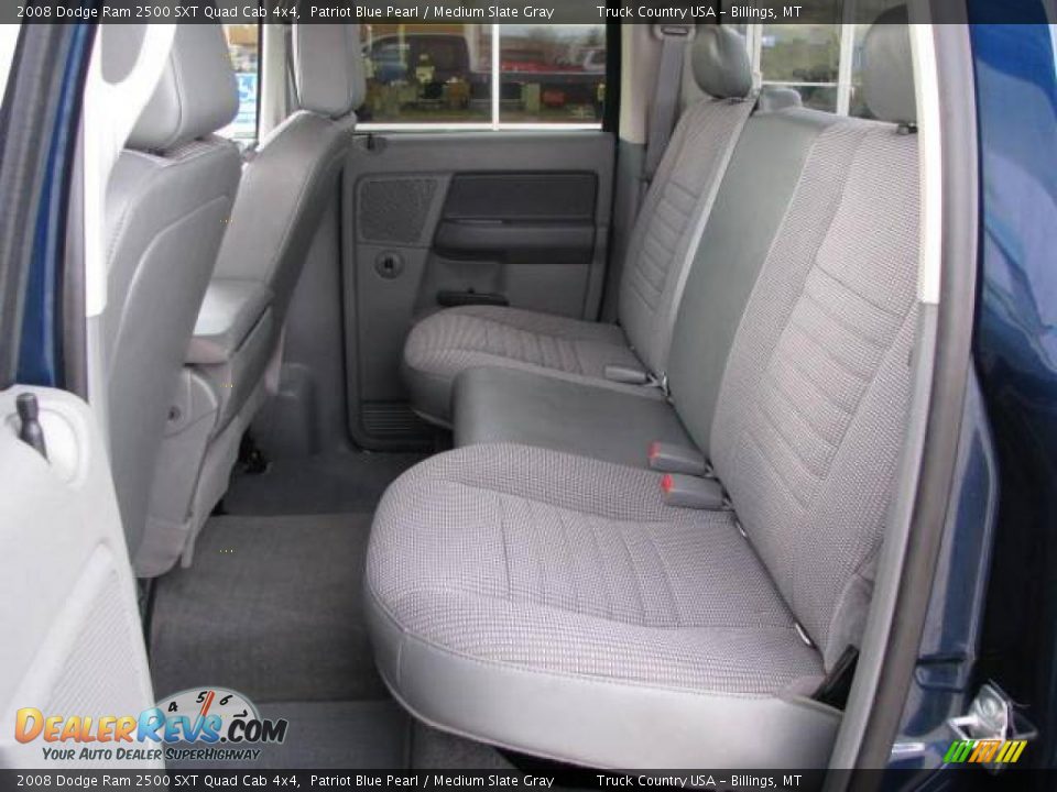 2008 Dodge Ram 2500 SXT Quad Cab 4x4 Patriot Blue Pearl / Medium Slate Gray Photo #12