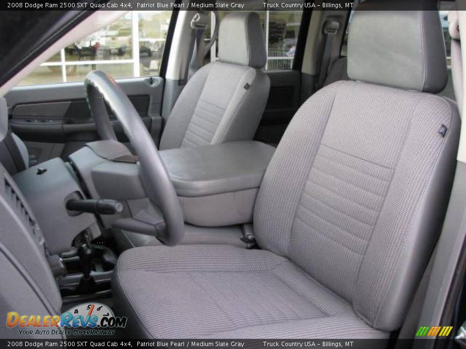 2008 Dodge Ram 2500 SXT Quad Cab 4x4 Patriot Blue Pearl / Medium Slate Gray Photo #13