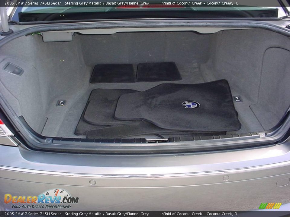 2005 BMW 7 Series 745Li Sedan Sterling Grey Metallic / Basalt Grey/Flannel Grey Photo #5