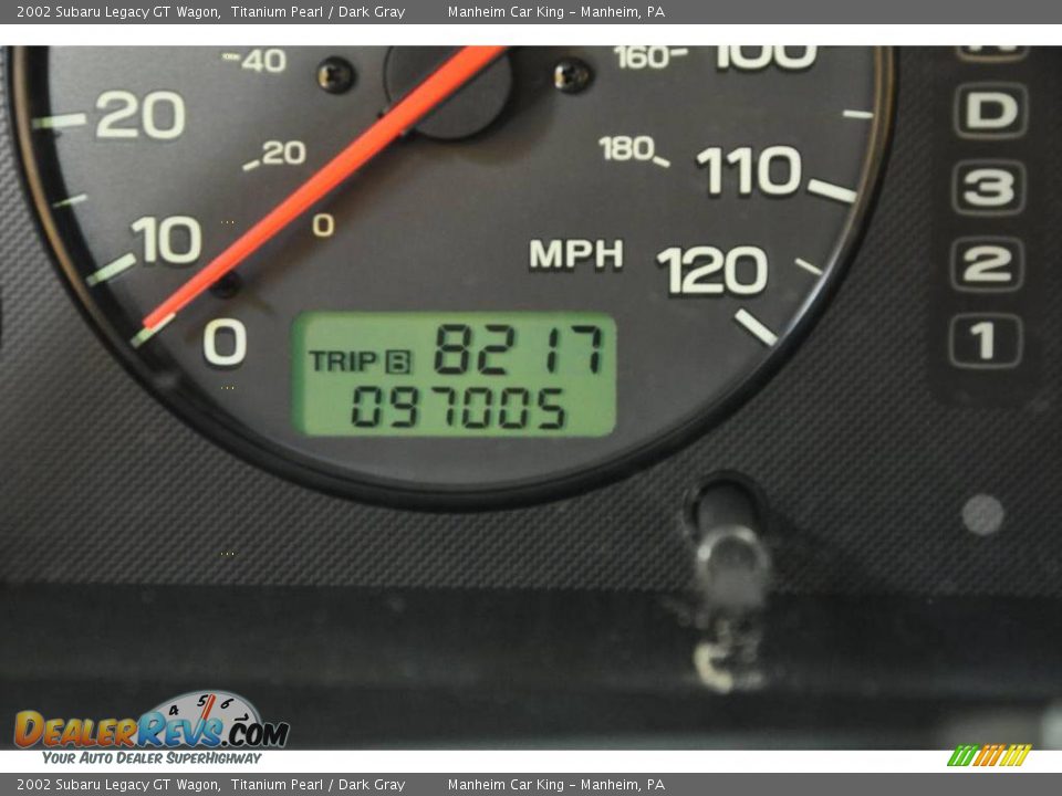 2002 Subaru Legacy GT Wagon Titanium Pearl / Dark Gray Photo #10