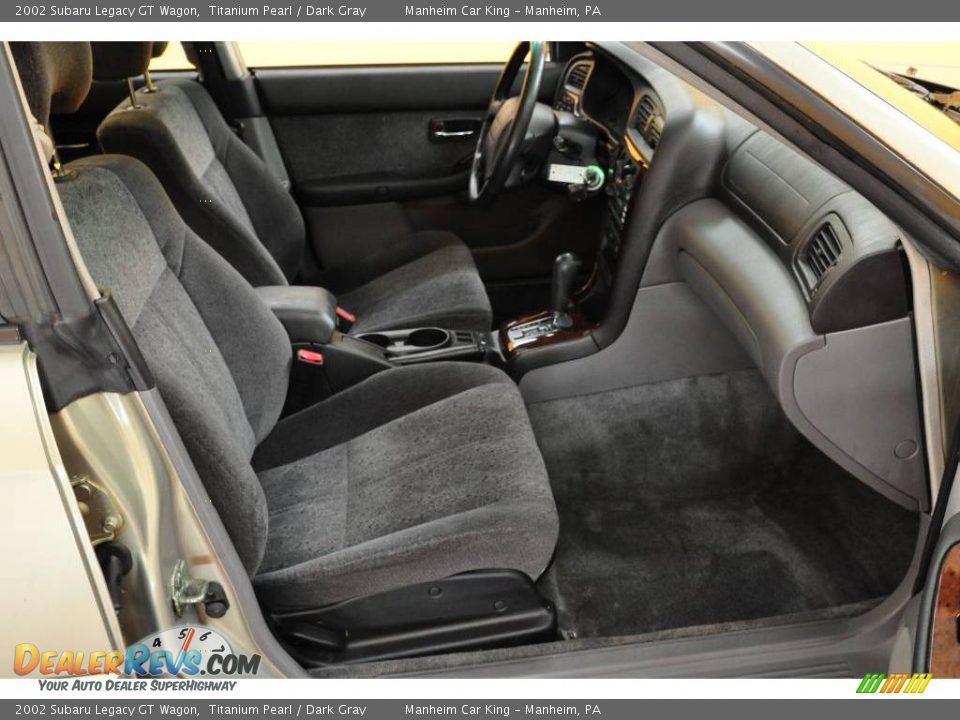 2002 Subaru Legacy GT Wagon Titanium Pearl / Dark Gray Photo #17