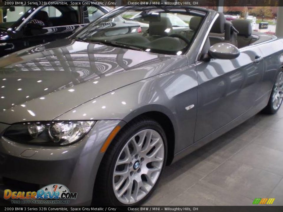 2009 BMW 3 Series 328i Convertible Space Grey Metallic / Grey Photo #2