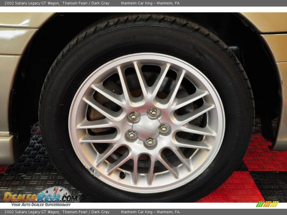 2002 Subaru Legacy GT Wagon Titanium Pearl / Dark Gray Photo #18