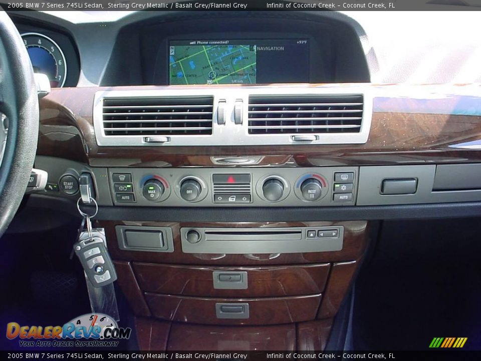 2005 BMW 7 Series 745Li Sedan Sterling Grey Metallic / Basalt Grey/Flannel Grey Photo #26