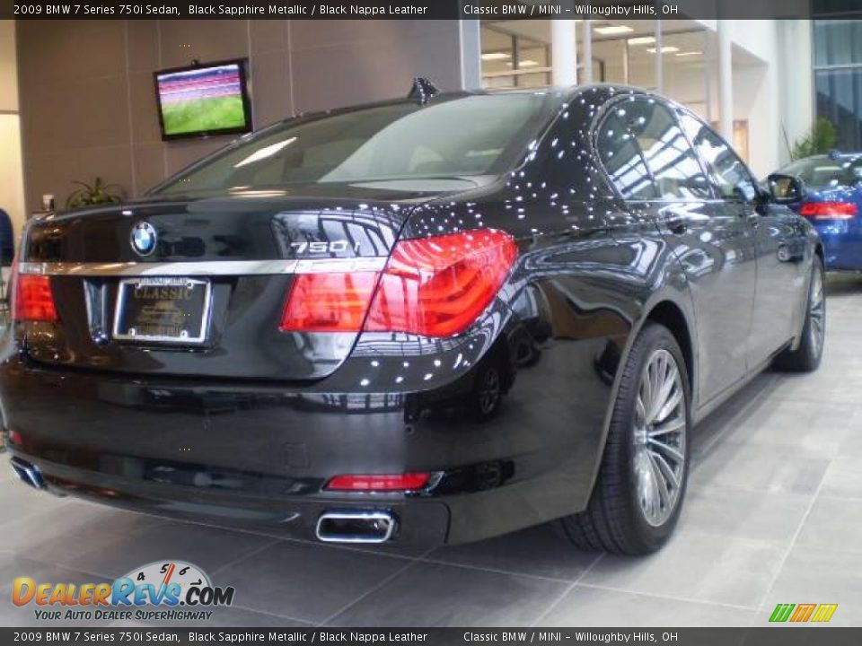 2009 BMW 7 Series 750i Sedan Black Sapphire Metallic / Black Nappa Leather Photo #1
