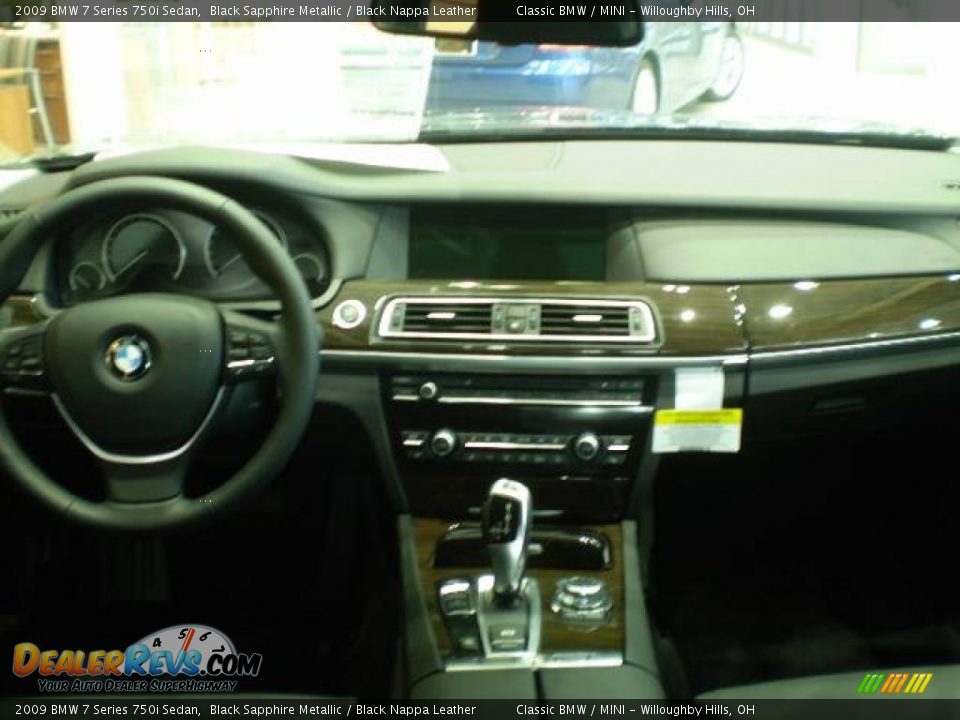 2009 BMW 7 Series 750i Sedan Black Sapphire Metallic / Black Nappa Leather Photo #4