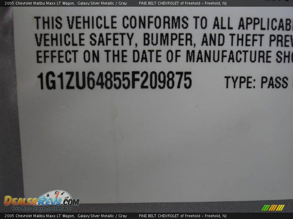 2005 Chevrolet Malibu Maxx LT Wagon Galaxy Silver Metallic / Gray Photo #15