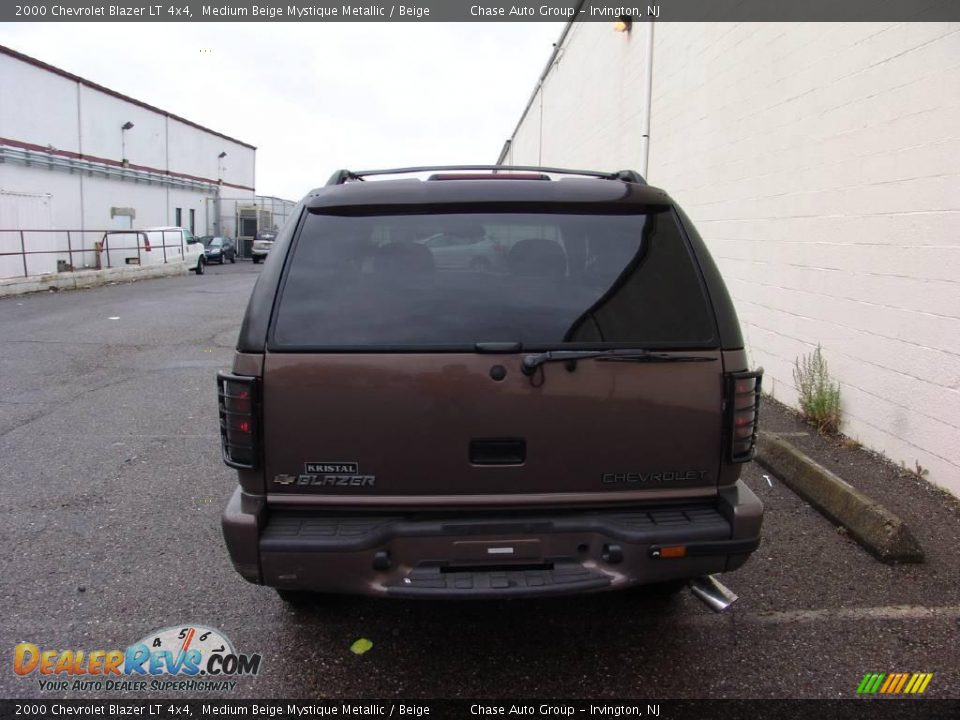 2000 Chevrolet Blazer LT 4x4 Medium Beige Mystique Metallic / Beige Photo #6