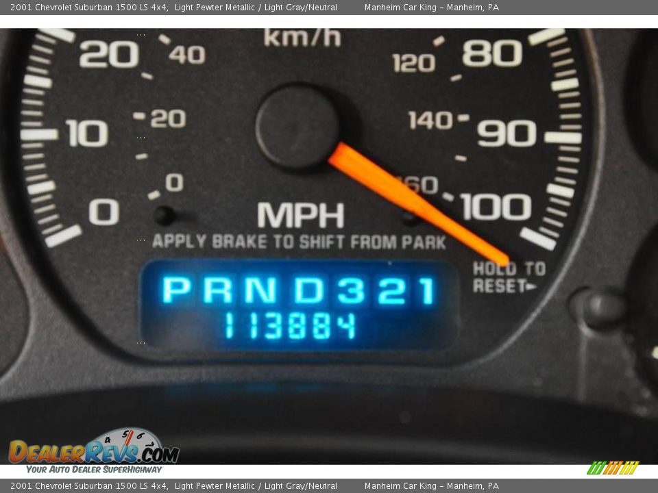 2001 Chevrolet Suburban 1500 LS 4x4 Light Pewter Metallic / Light Gray/Neutral Photo #17