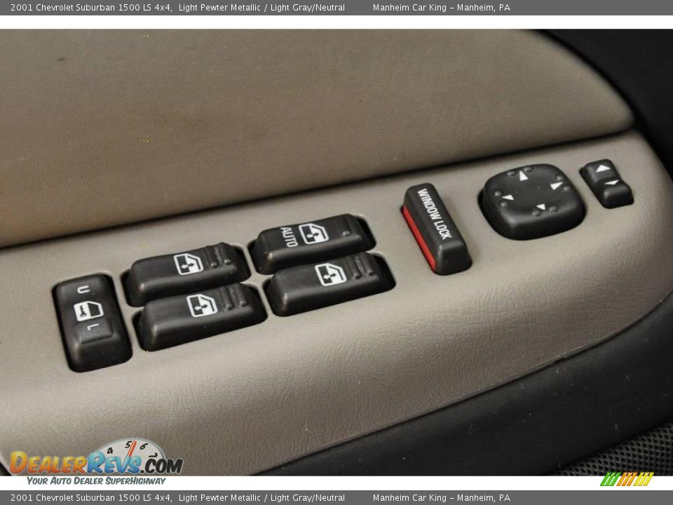2001 Chevrolet Suburban 1500 LS 4x4 Light Pewter Metallic / Light Gray/Neutral Photo #21