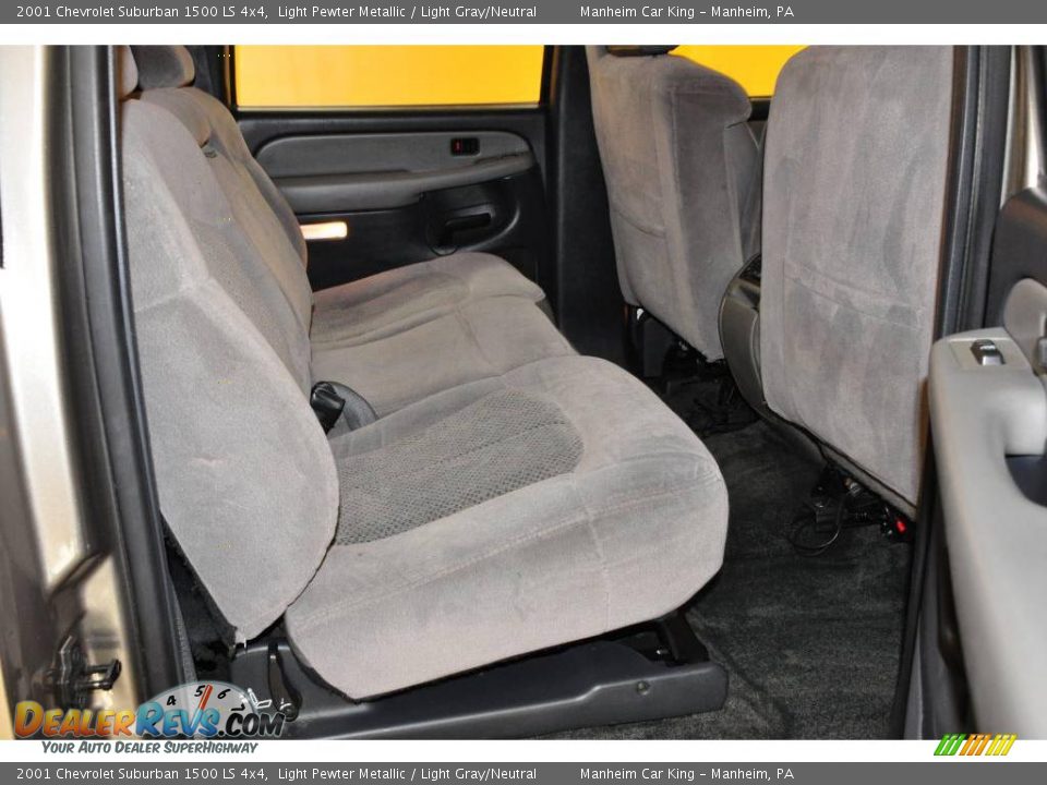 2001 Chevrolet Suburban 1500 LS 4x4 Light Pewter Metallic / Light Gray/Neutral Photo #27