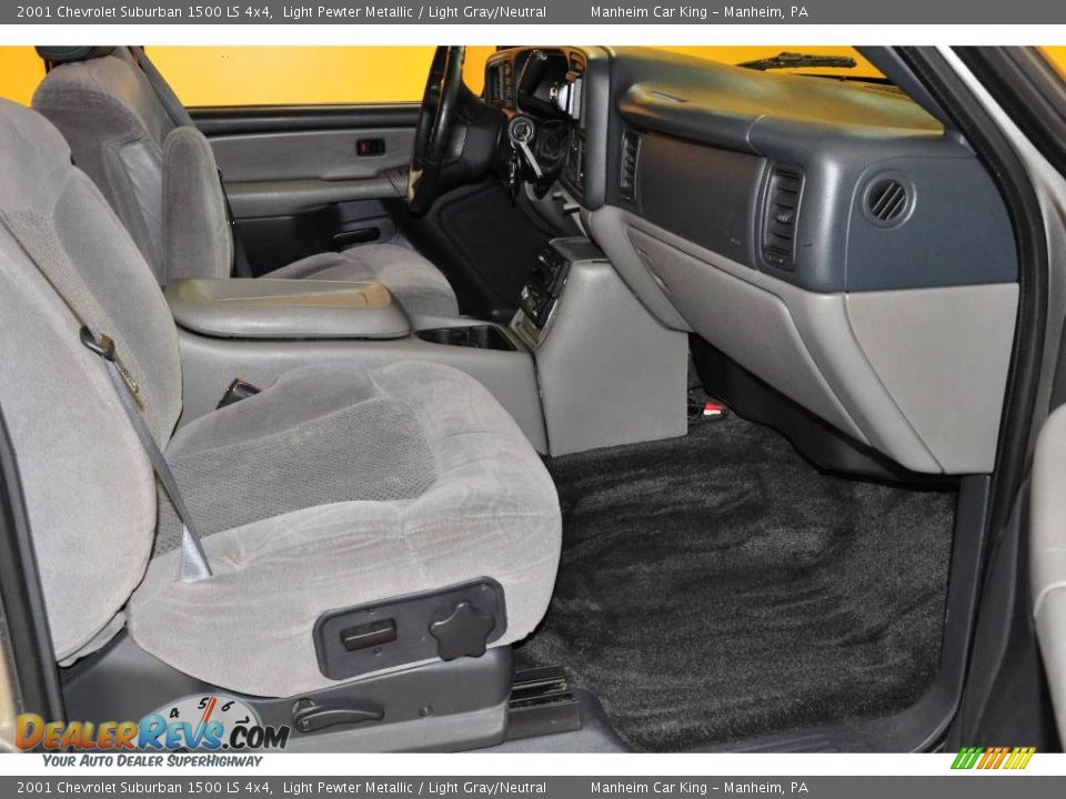 2001 Chevrolet Suburban 1500 LS 4x4 Light Pewter Metallic / Light Gray/Neutral Photo #28