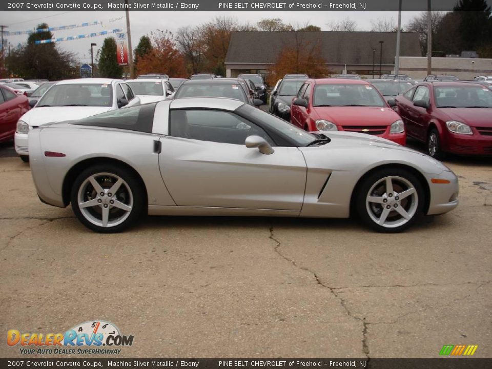 2007 Chevrolet Corvette Coupe Machine Silver Metallic / Ebony Photo #3