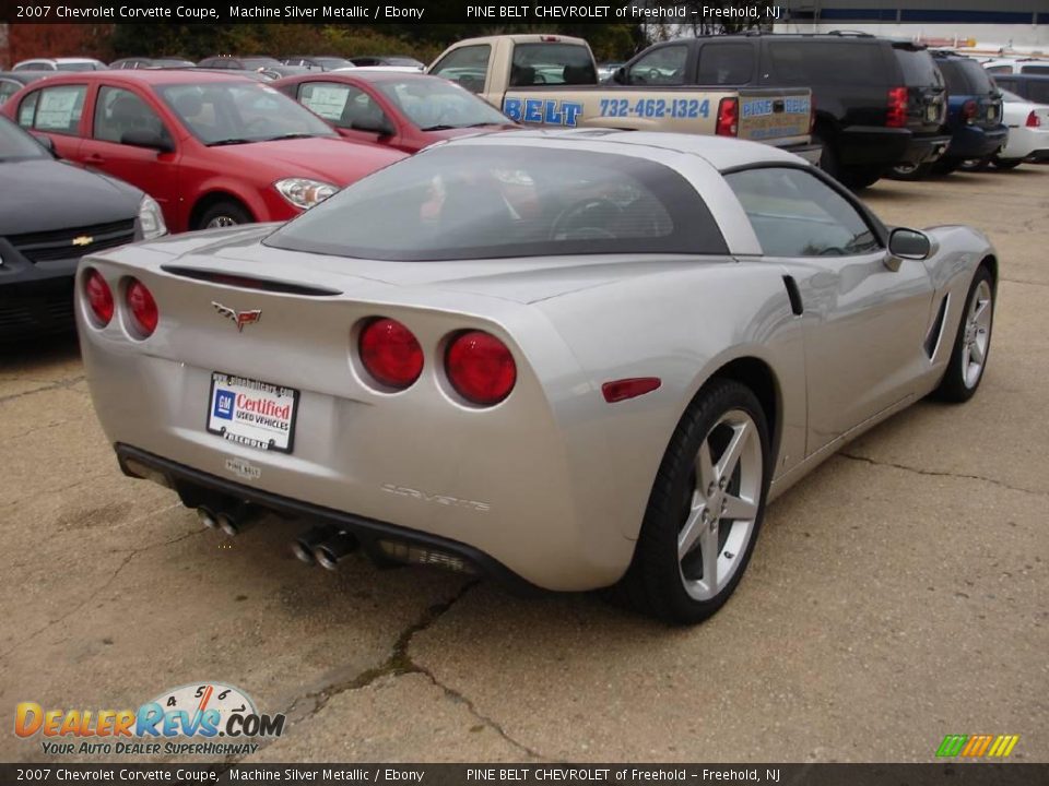 2007 Chevrolet Corvette Coupe Machine Silver Metallic / Ebony Photo #4