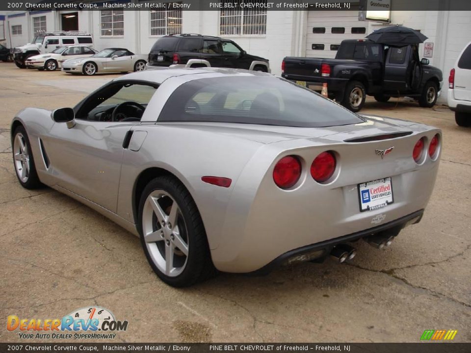 2007 Chevrolet Corvette Coupe Machine Silver Metallic / Ebony Photo #5