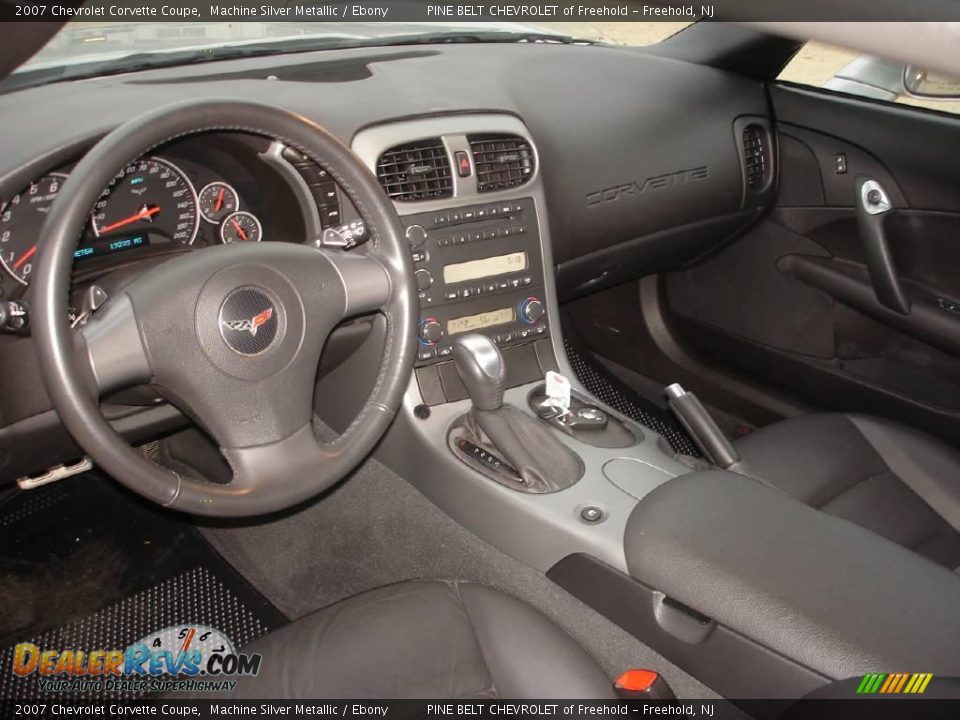 2007 Chevrolet Corvette Coupe Machine Silver Metallic / Ebony Photo #9