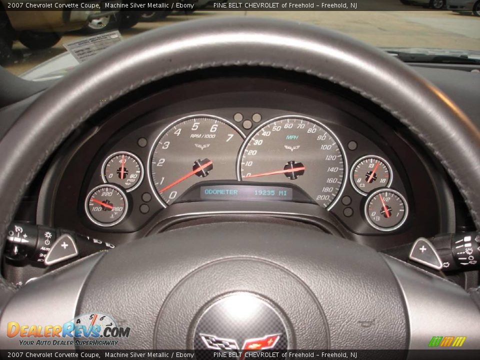 2007 Chevrolet Corvette Coupe Machine Silver Metallic / Ebony Photo #13