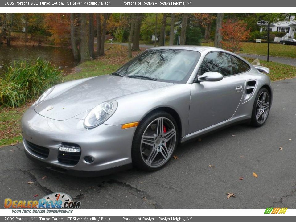 2009 Porsche 911 Turbo Coupe GT Silver Metallic / Black Photo #1