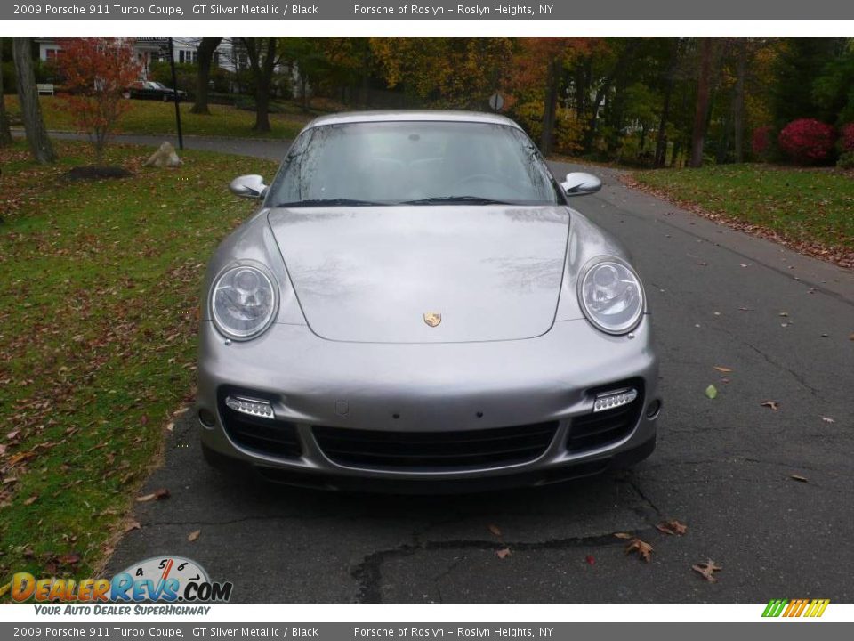 2009 Porsche 911 Turbo Coupe GT Silver Metallic / Black Photo #2