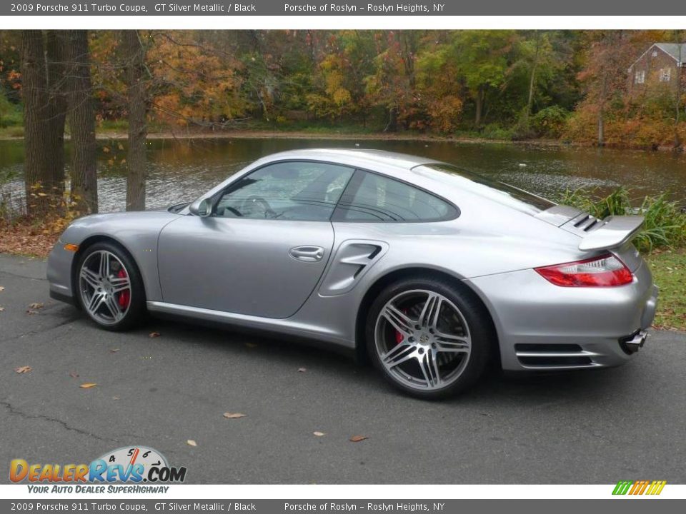 2009 Porsche 911 Turbo Coupe GT Silver Metallic / Black Photo #4
