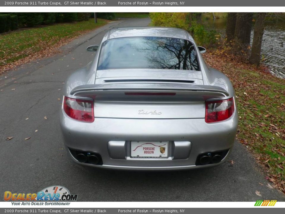 2009 Porsche 911 Turbo Coupe GT Silver Metallic / Black Photo #5