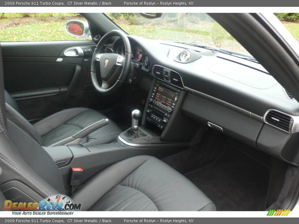 2009 Porsche 911 Turbo Coupe GT Silver Metallic / Black Photo #12