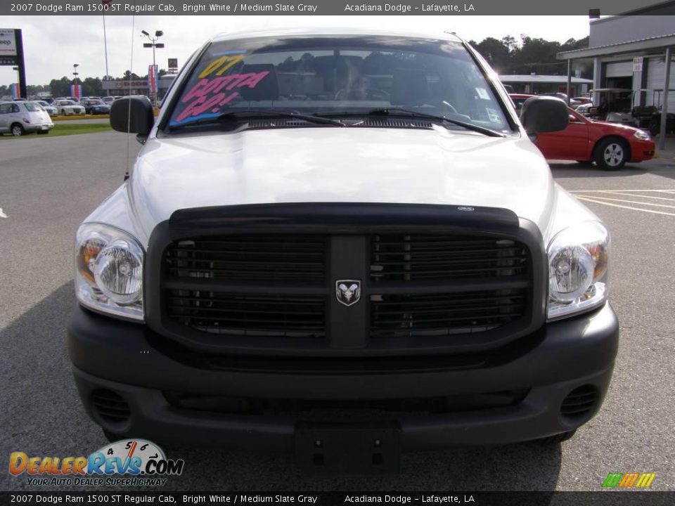 2007 Dodge Ram 1500 ST Regular Cab Bright White / Medium Slate Gray Photo #8