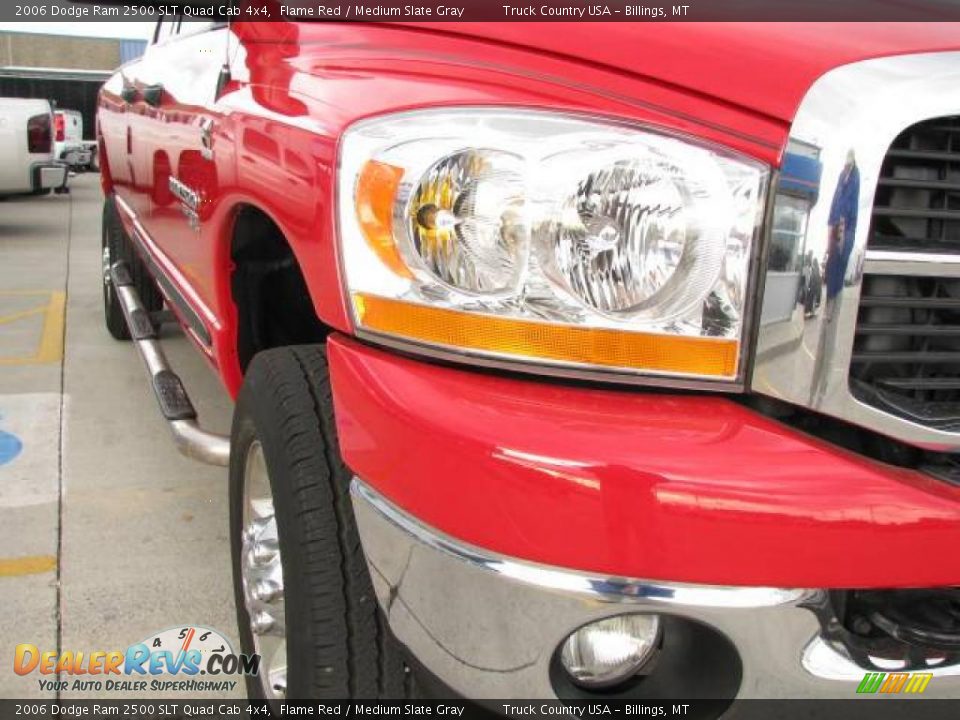 2006 Dodge Ram 2500 SLT Quad Cab 4x4 Flame Red / Medium Slate Gray Photo #4