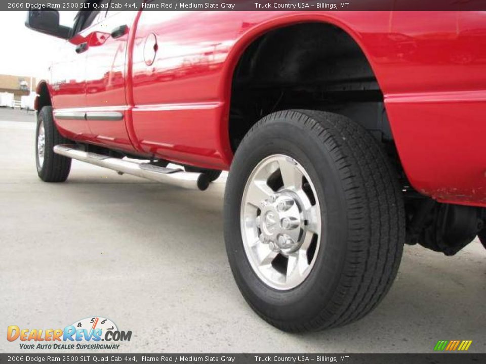 2006 Dodge Ram 2500 SLT Quad Cab 4x4 Flame Red / Medium Slate Gray Photo #9