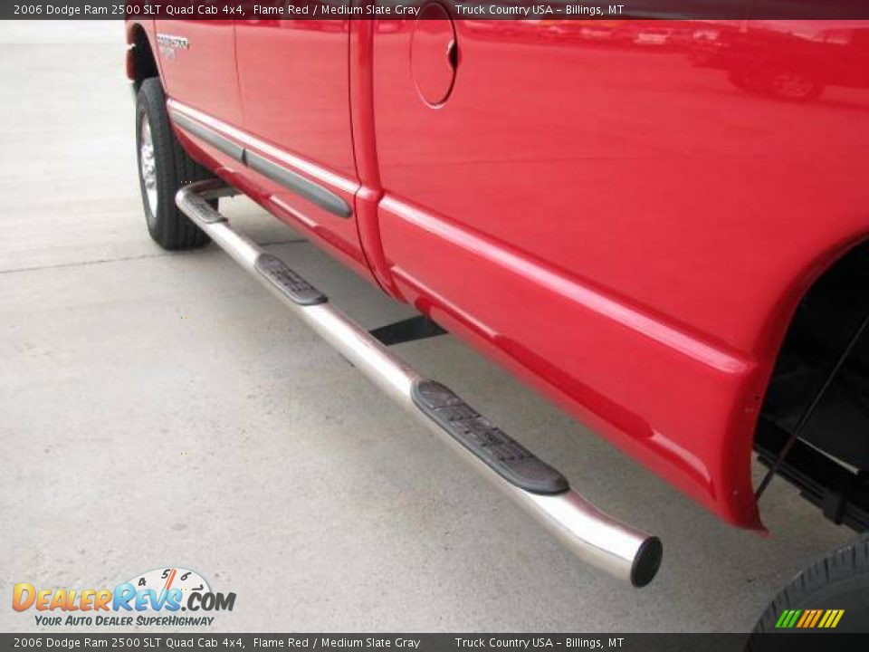 2006 Dodge Ram 2500 SLT Quad Cab 4x4 Flame Red / Medium Slate Gray Photo #10