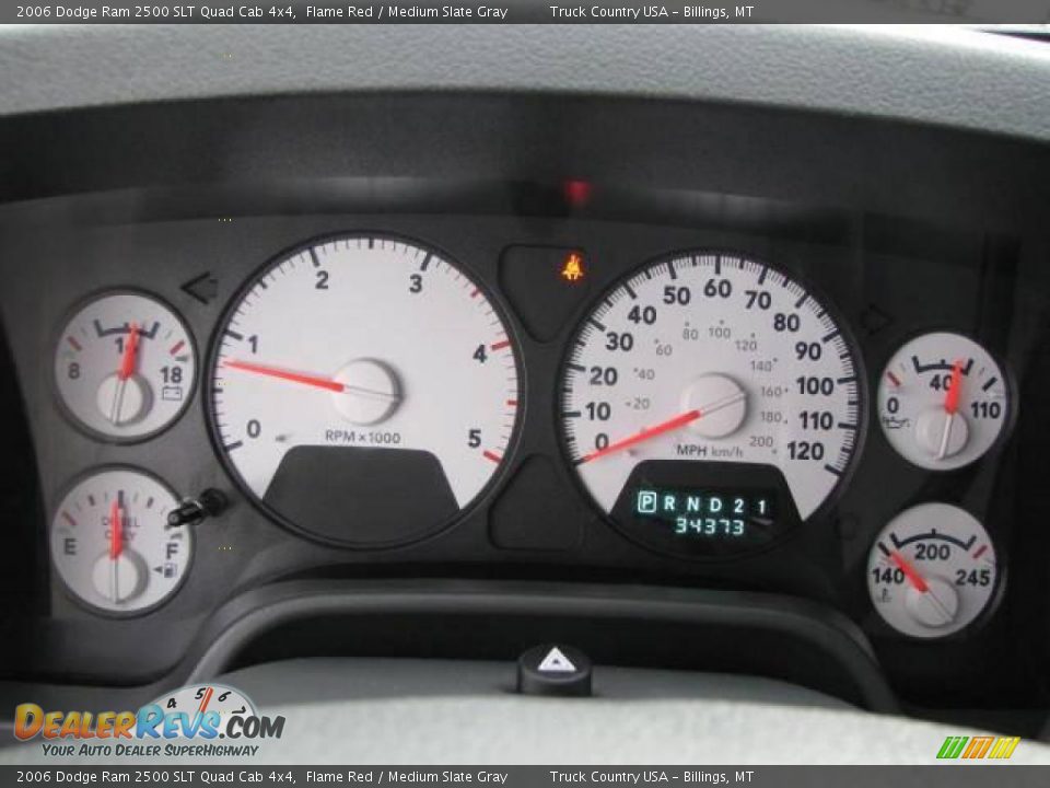 2006 Dodge Ram 2500 SLT Quad Cab 4x4 Flame Red / Medium Slate Gray Photo #16