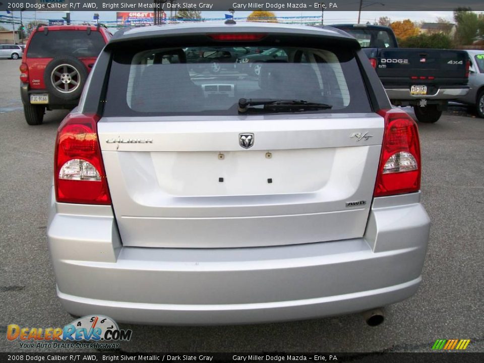 2008 Dodge Caliber R/T AWD Bright Silver Metallic / Dark Slate Gray Photo #4