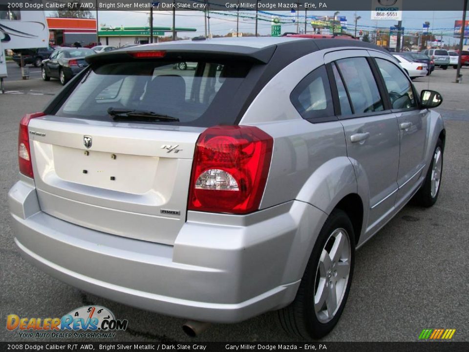 2008 Dodge Caliber R/T AWD Bright Silver Metallic / Dark Slate Gray Photo #6