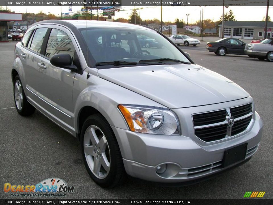 2008 Dodge Caliber R/T AWD Bright Silver Metallic / Dark Slate Gray Photo #7