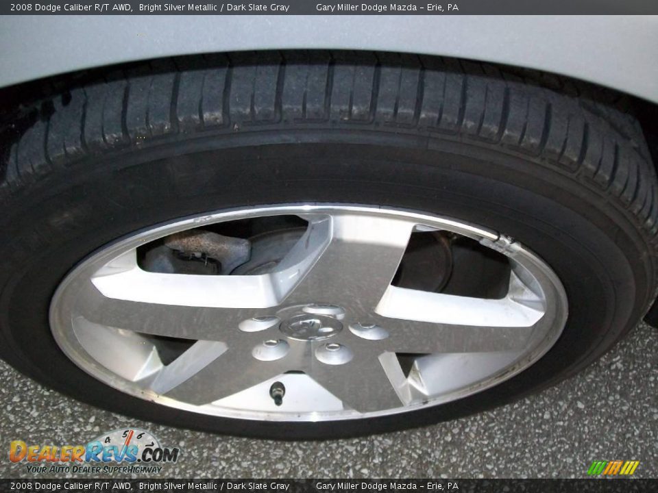 2008 Dodge Caliber R/T AWD Bright Silver Metallic / Dark Slate Gray Photo #9