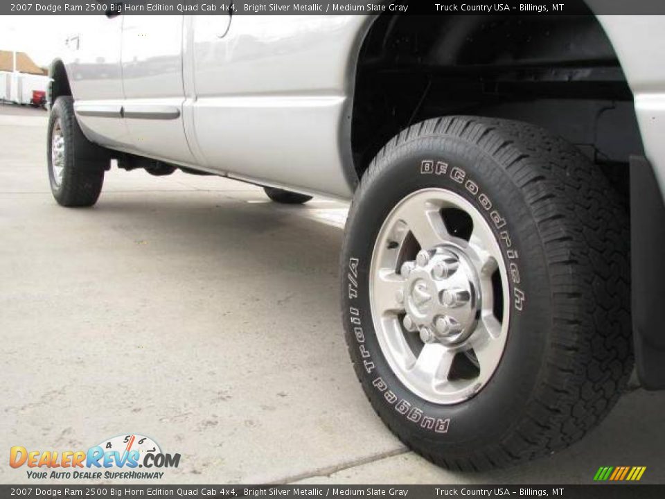 2007 Dodge Ram 2500 Big Horn Edition Quad Cab 4x4 Bright Silver Metallic / Medium Slate Gray Photo #8