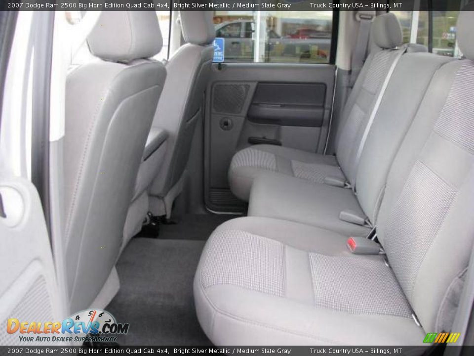 2007 Dodge Ram 2500 Big Horn Edition Quad Cab 4x4 Bright Silver Metallic / Medium Slate Gray Photo #10