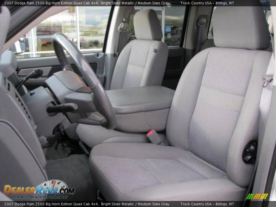 2007 Dodge Ram 2500 Big Horn Edition Quad Cab 4x4 Bright Silver Metallic / Medium Slate Gray Photo #11