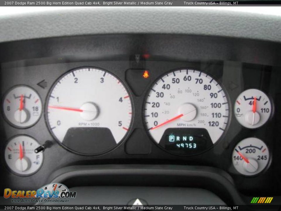 2007 Dodge Ram 2500 Big Horn Edition Quad Cab 4x4 Bright Silver Metallic / Medium Slate Gray Photo #14