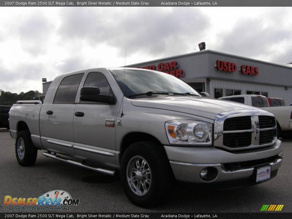 2007 Dodge Ram 2500 SLT Mega Cab Bright Silver Metallic / Medium Slate Gray Photo #1