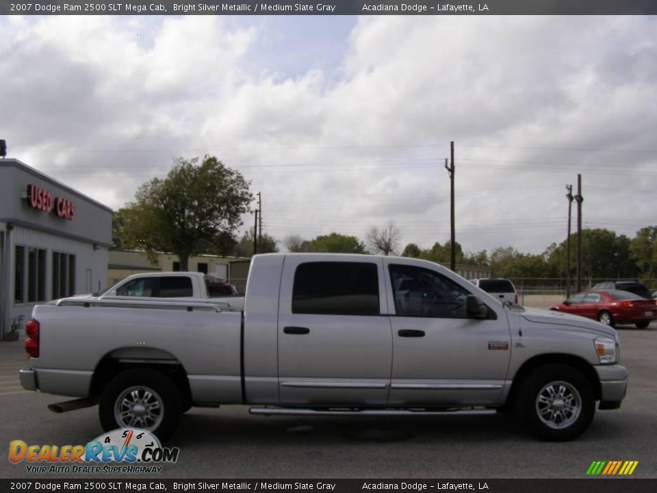 2007 Dodge Ram 2500 SLT Mega Cab Bright Silver Metallic / Medium Slate Gray Photo #2