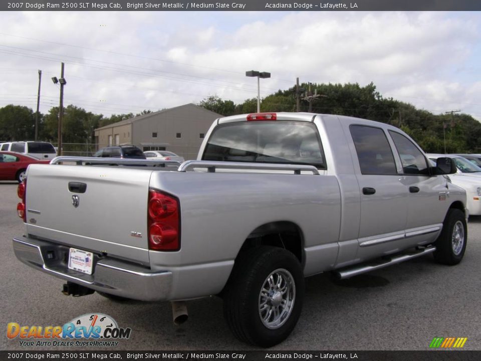 2007 Dodge Ram 2500 SLT Mega Cab Bright Silver Metallic / Medium Slate Gray Photo #3