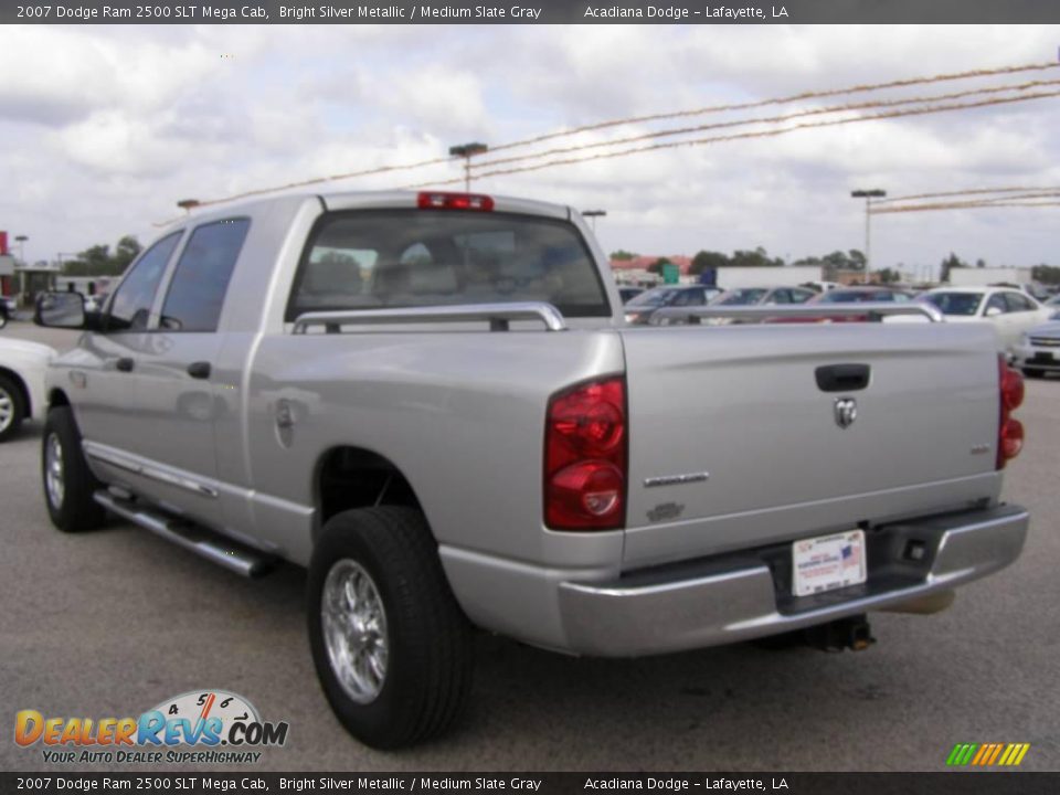 2007 Dodge Ram 2500 SLT Mega Cab Bright Silver Metallic / Medium Slate Gray Photo #5