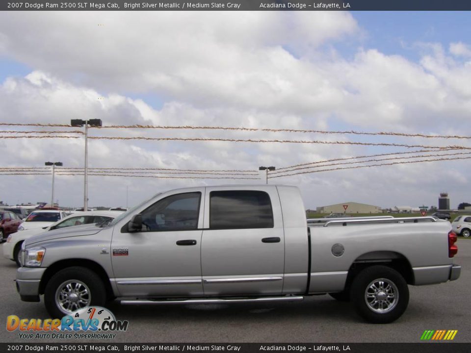 2007 Dodge Ram 2500 SLT Mega Cab Bright Silver Metallic / Medium Slate Gray Photo #6