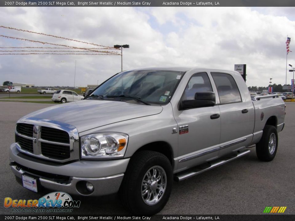 2007 Dodge Ram 2500 SLT Mega Cab Bright Silver Metallic / Medium Slate Gray Photo #7