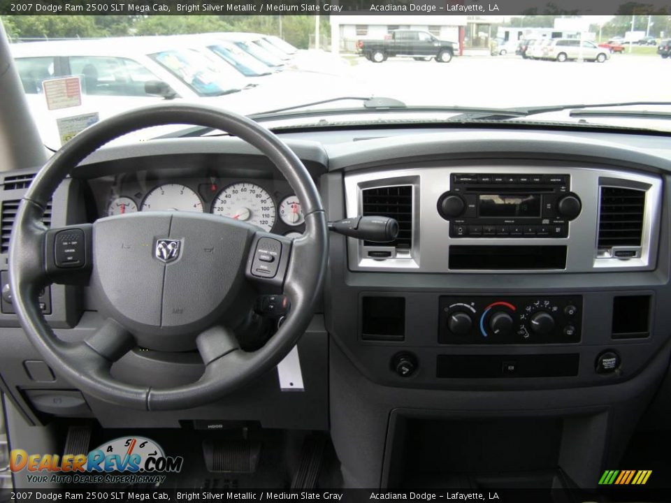 2007 Dodge Ram 2500 SLT Mega Cab Bright Silver Metallic / Medium Slate Gray Photo #11