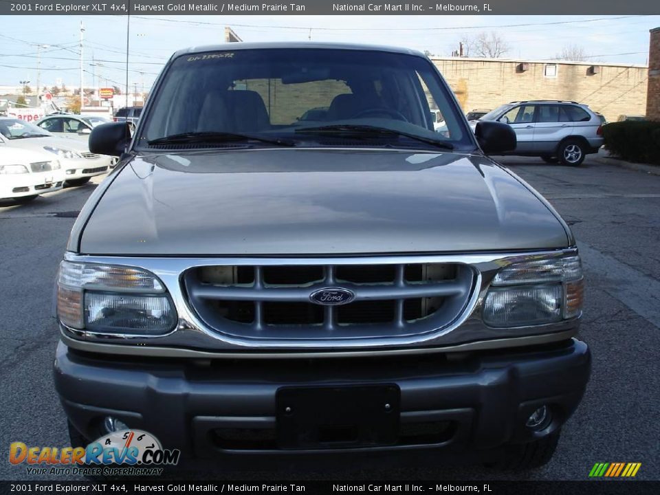 2001 Ford Explorer XLT 4x4 Harvest Gold Metallic / Medium Prairie Tan Photo #3