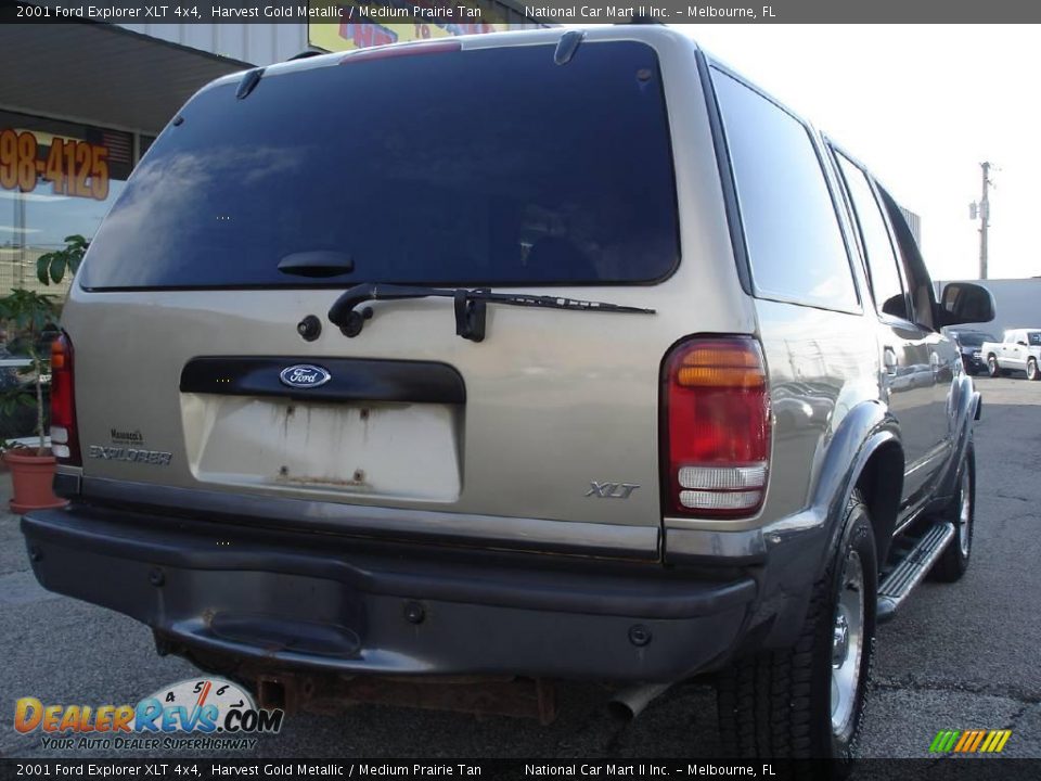 2001 Ford Explorer XLT 4x4 Harvest Gold Metallic / Medium Prairie Tan Photo #5