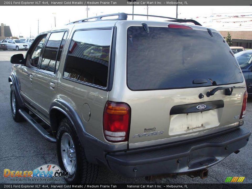 2001 Ford Explorer XLT 4x4 Harvest Gold Metallic / Medium Prairie Tan Photo #6